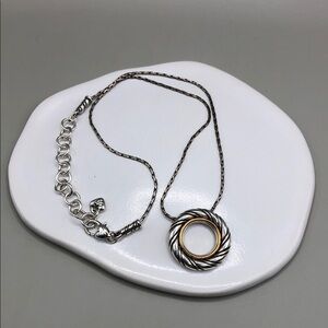 Brighton inner circle reversable 2 sideed pendant chain necklace EXCELLENT